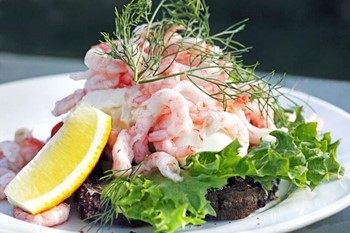 Handskalad Räka i lake MSC